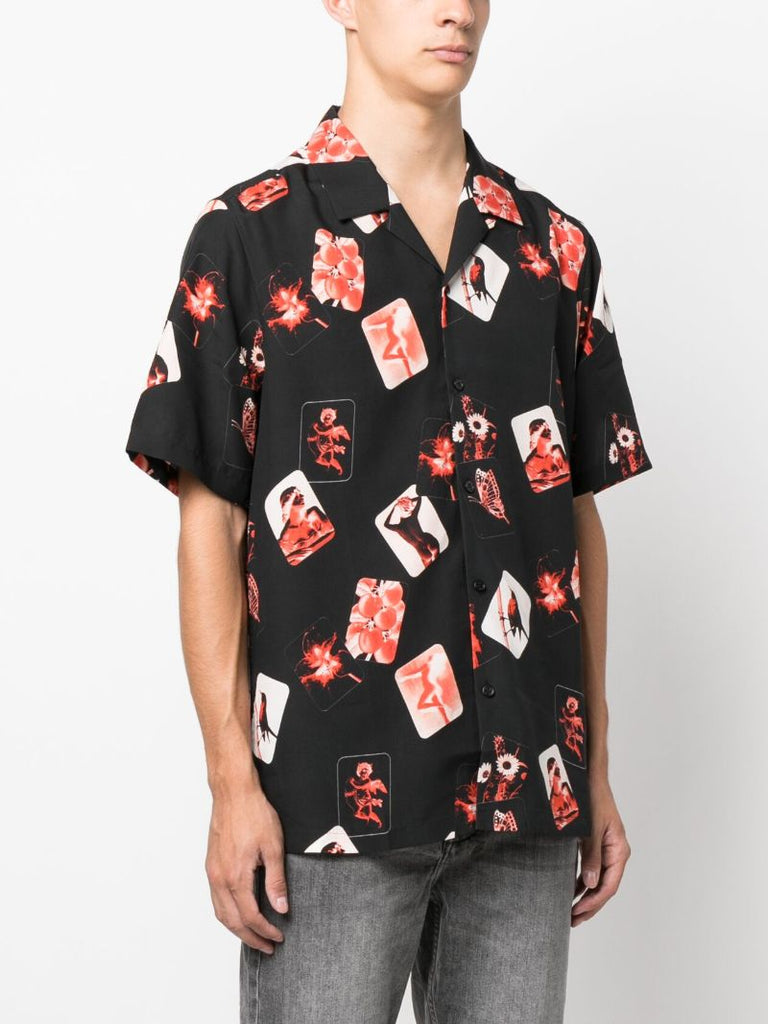 Black Icons Resort Printed Shirt