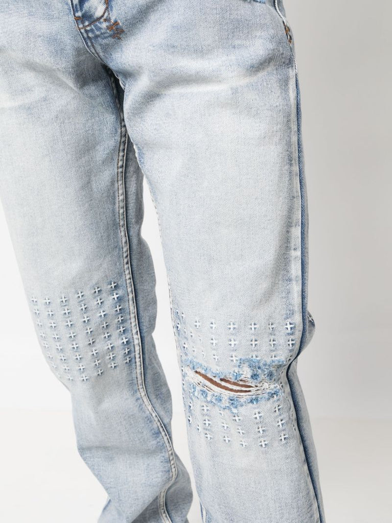 Blue Hazlow Enjoy Straight-leg Jeans