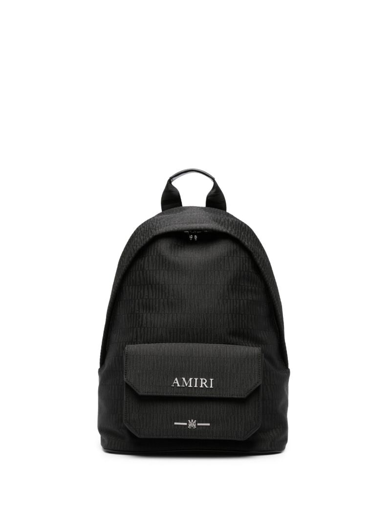Black Jacquard Monogram Backpack