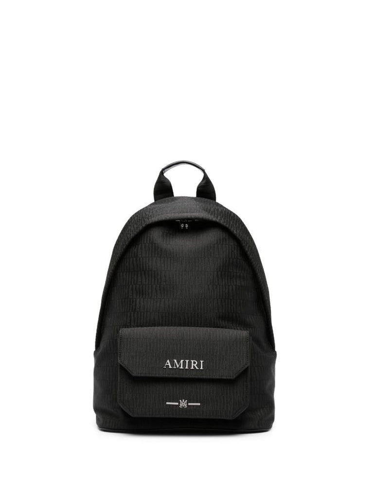 Black Jacquard Monogram Backpack
