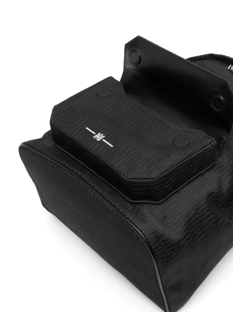 Black Jacquard Monogram Backpack