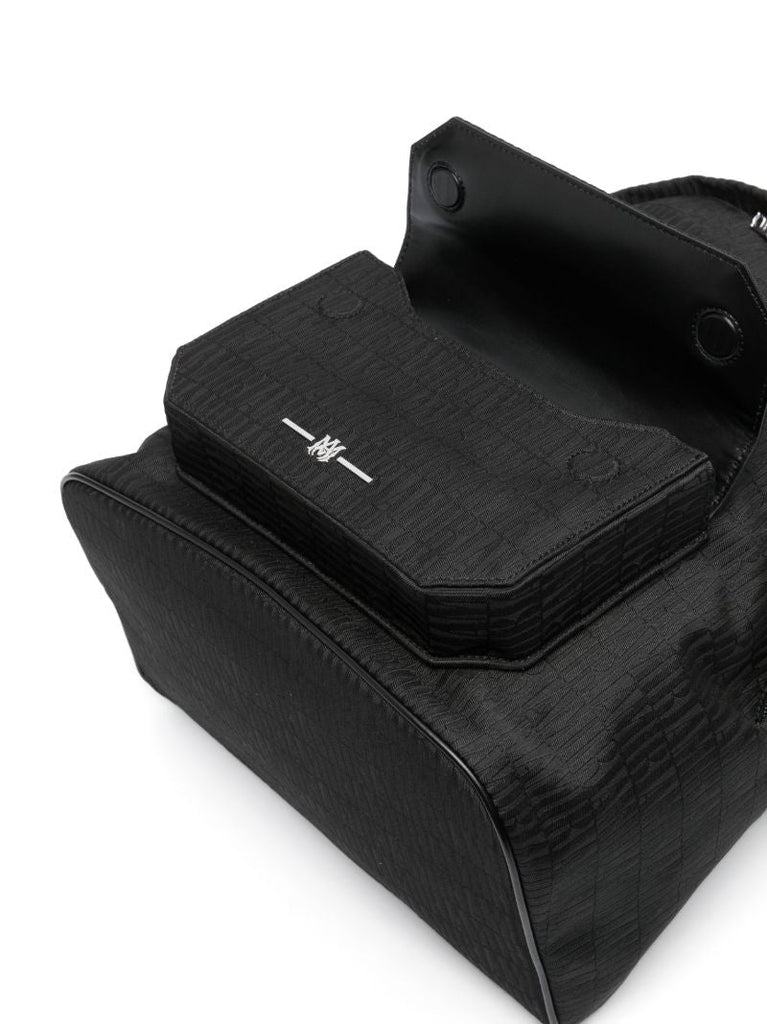 Black Jacquard Monogram Backpack