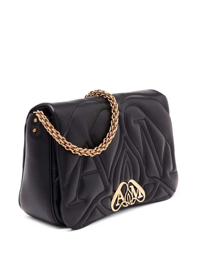 Black Quilted Crossbody Bag