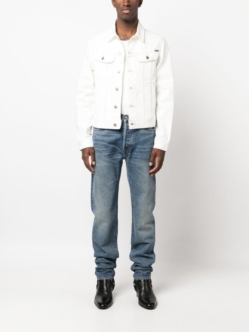 Blue Straight-leg Jeans