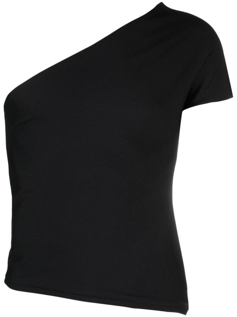 Black One-shoulder T-shirt