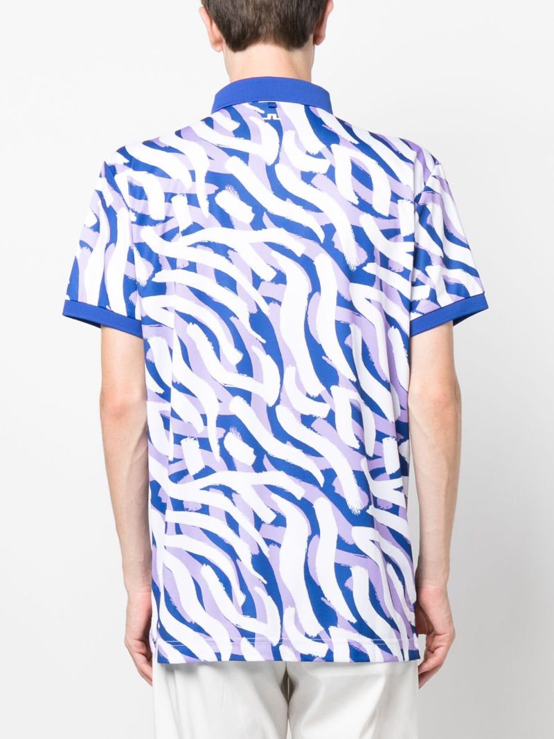 Purple Tour Hailey Print Polo Shirt
