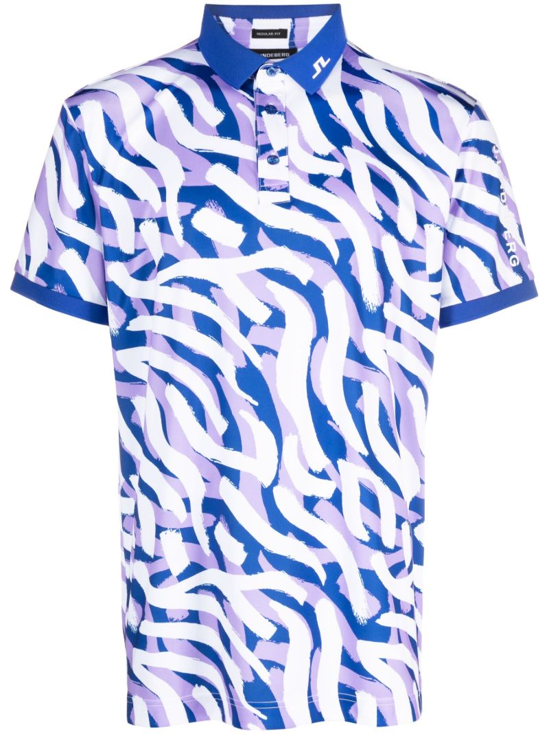 Purple Tour Hailey Print Polo Shirt