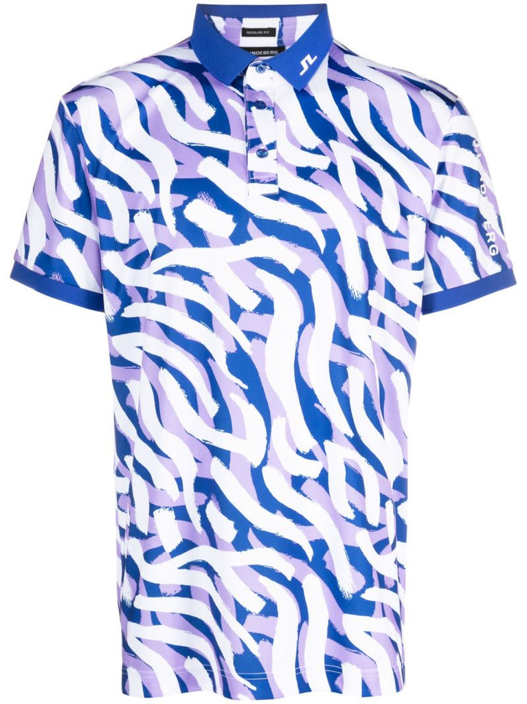 Purple Tour Hailey Print Polo Shirt