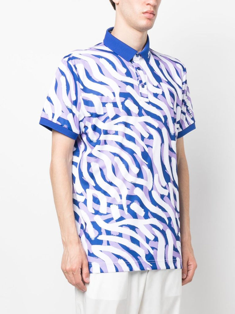 Purple Tour Hailey Print Polo Shirt