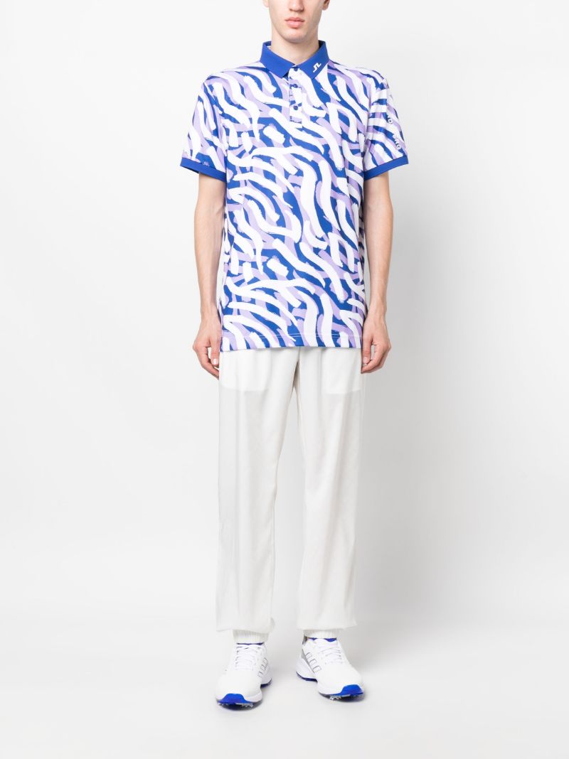 Purple Tour Hailey Print Polo Shirt