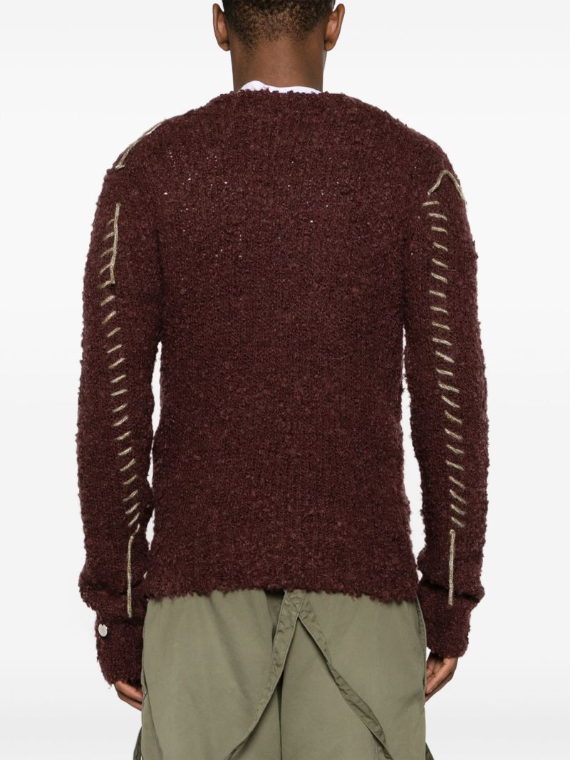 Brown Hankford Brushed Sweater