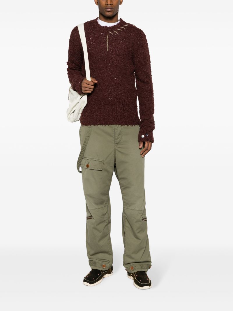 Brown Hankford Brushed Sweater