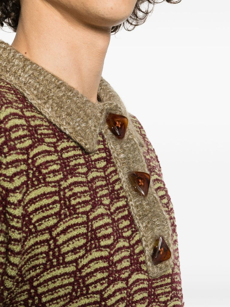 Green Swey Polo Sweater