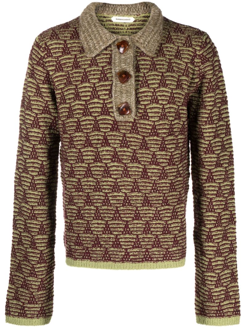 Green Swey Polo Sweater