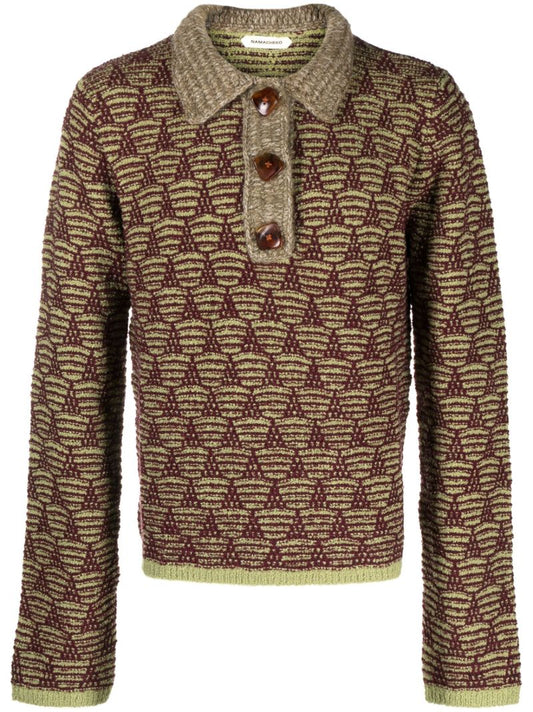 Green Swey Polo Sweater