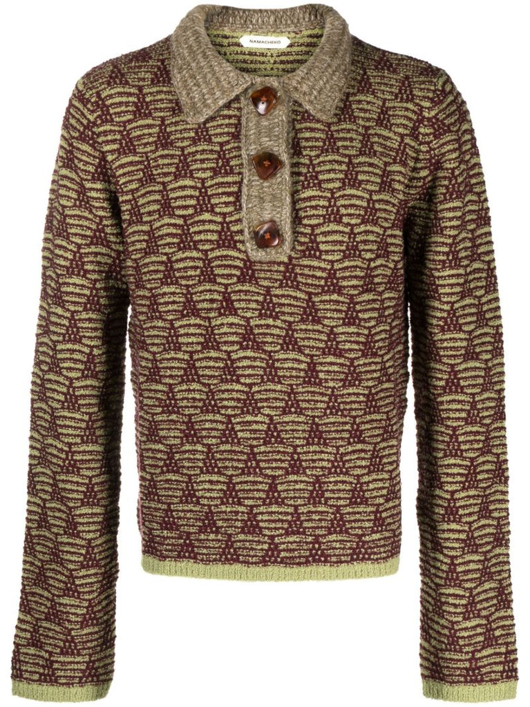 Green Swey Polo Sweater