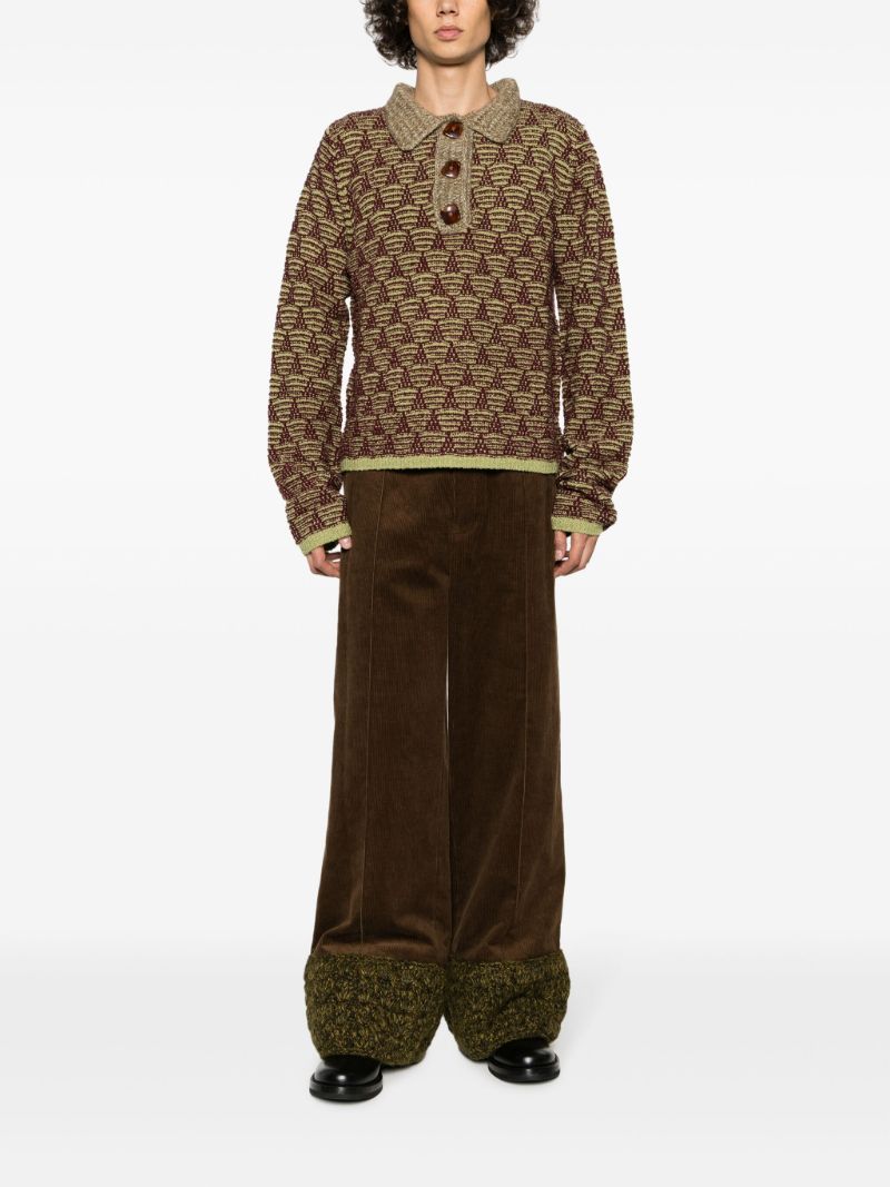 Green Swey Polo Sweater