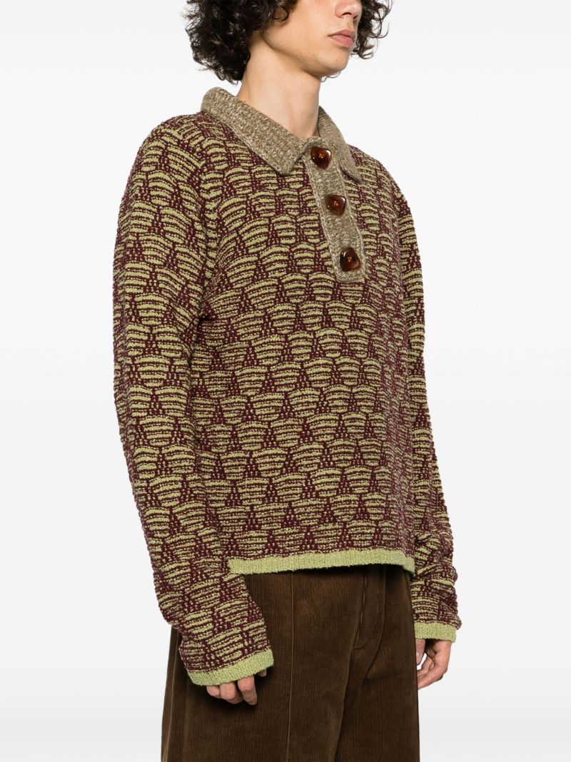 Green Swey Polo Sweater