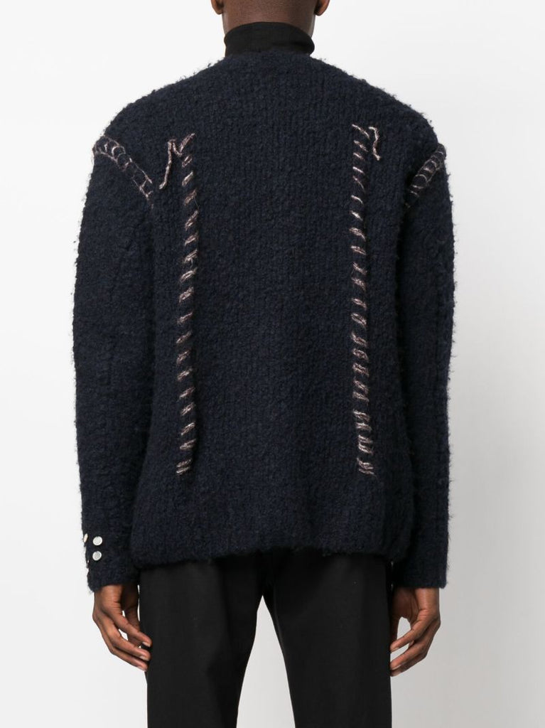 Blue Hankford Embellished Cardigan