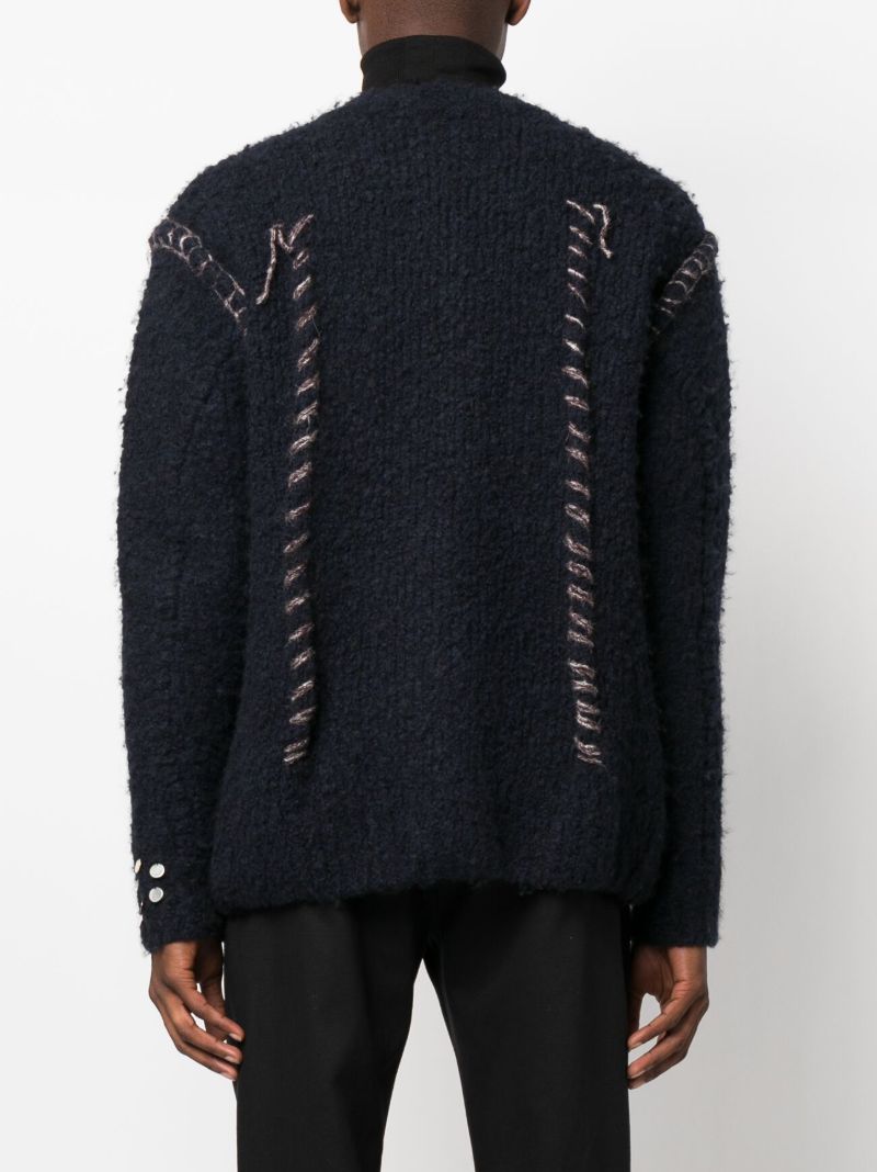Blue Hankford Embellished Cardigan