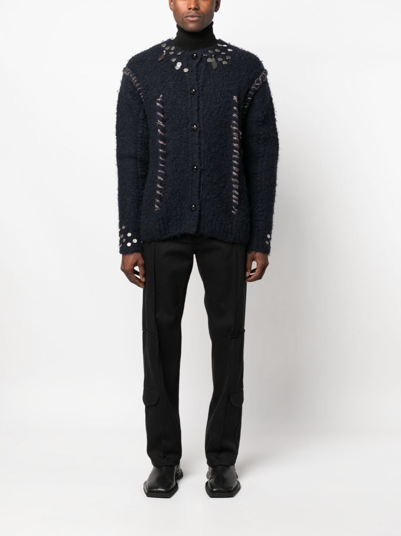 Blue Hankford Embellished Cardigan