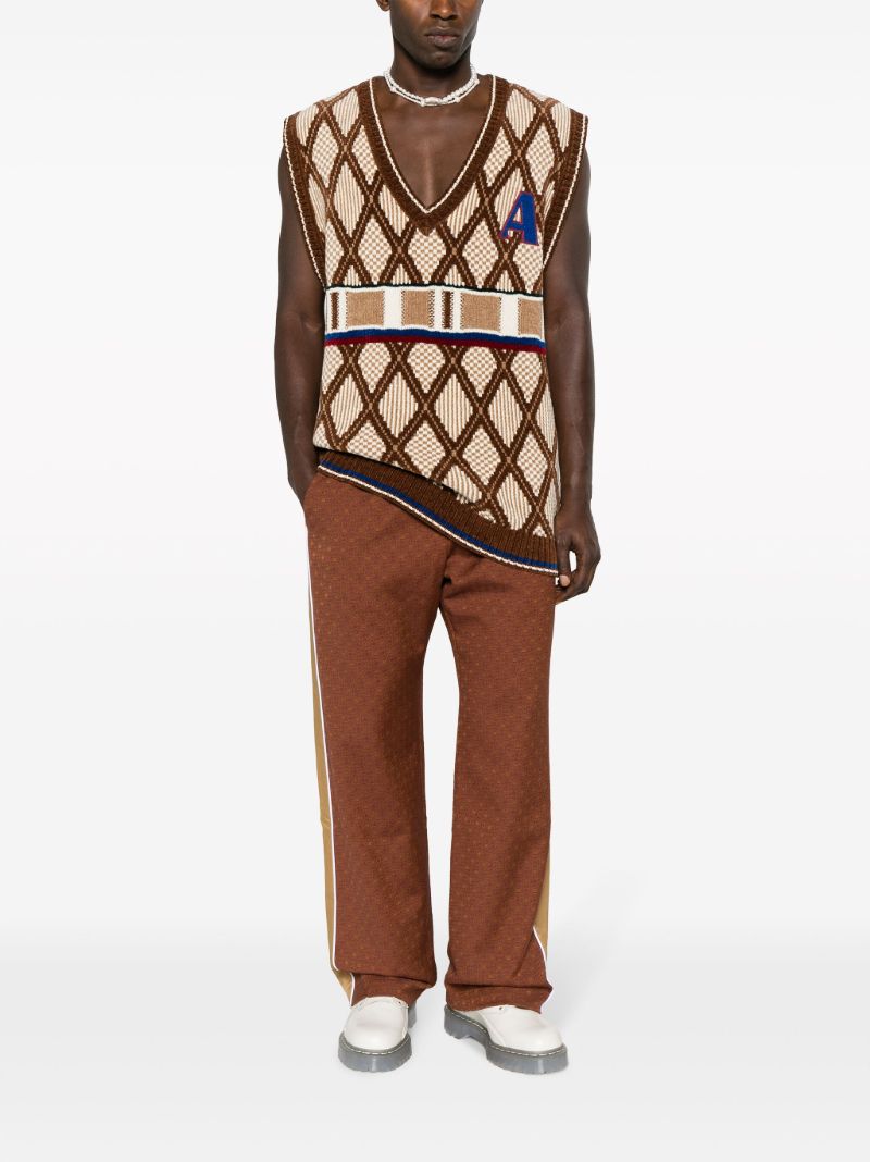 Brown Kingpin Knitted Vest
