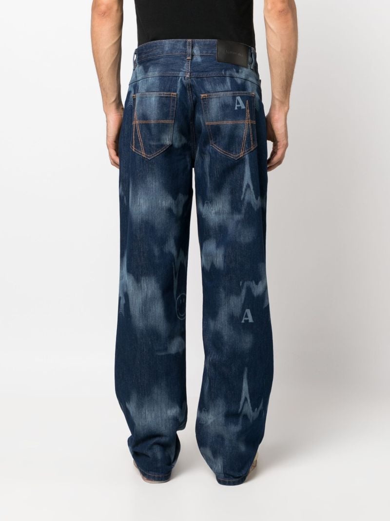 Blue Signature Wide-leg Jeans