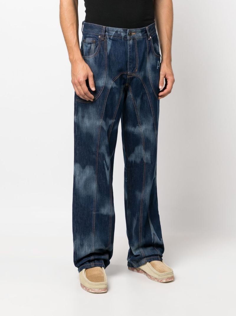 Blue Signature Wide-leg Jeans