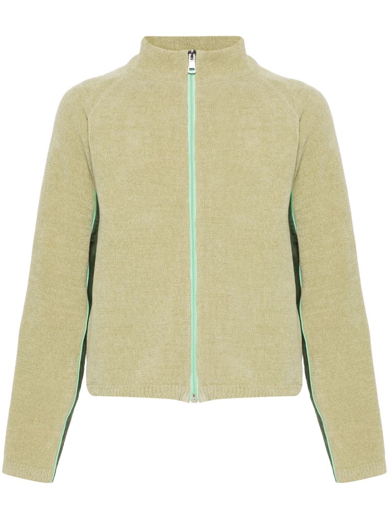 Green Chenille Track Jacket