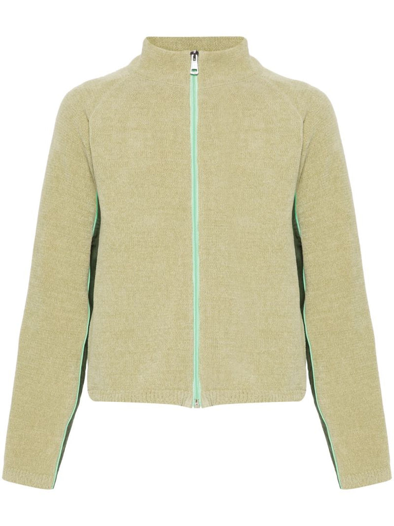 Green Chenille Track Jacket