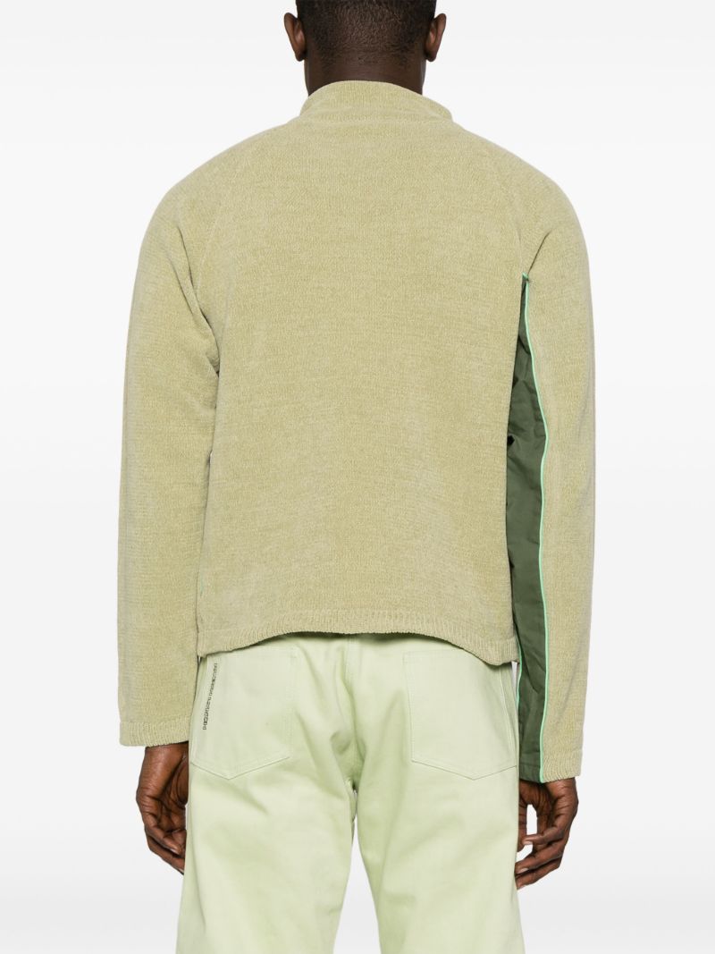 Green Chenille Track Jacket