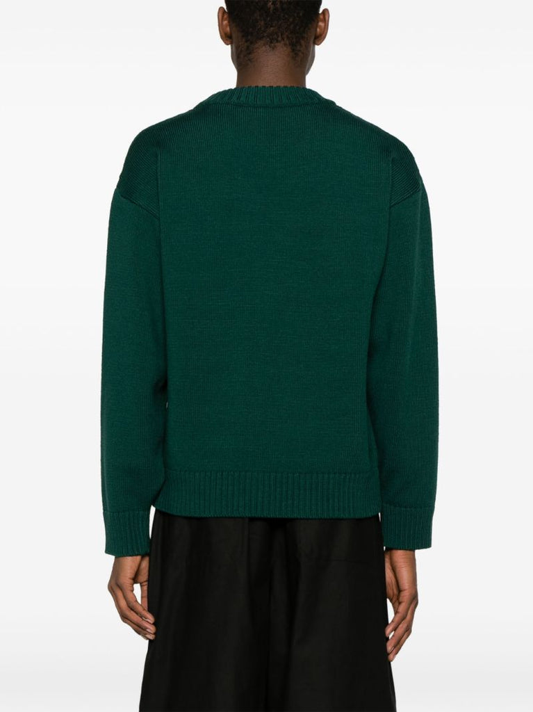 Green Merino Wool Sweater