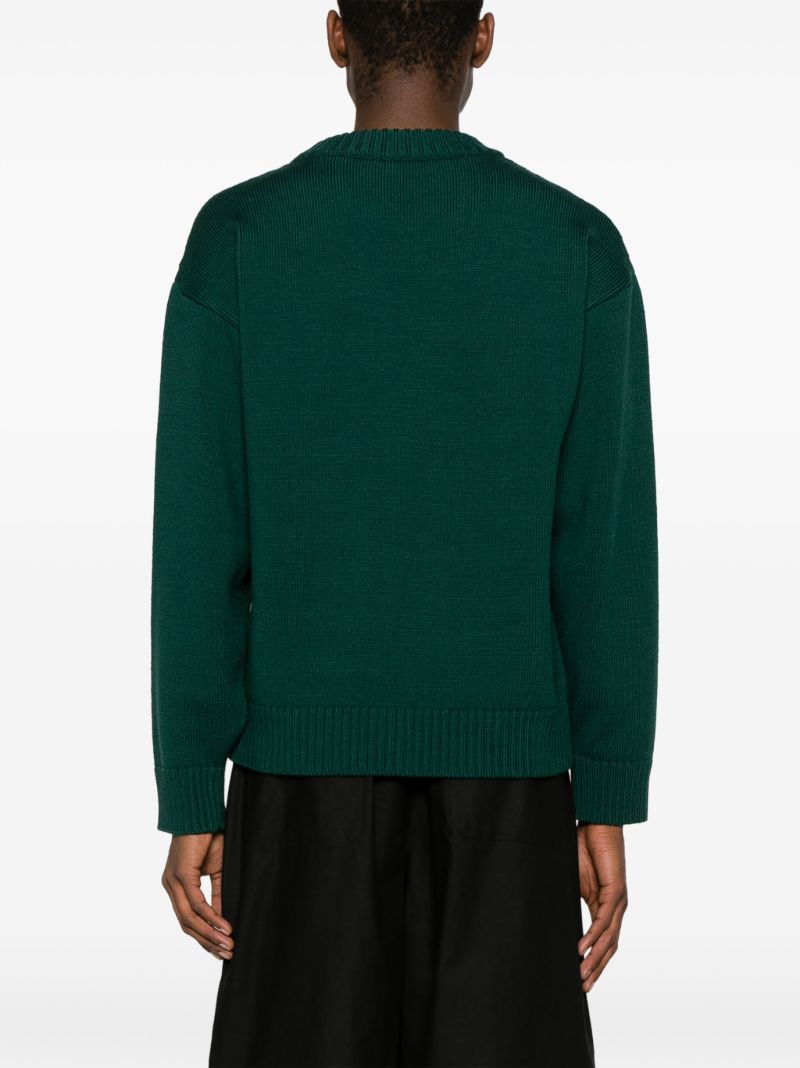 Green Merino Wool Sweater