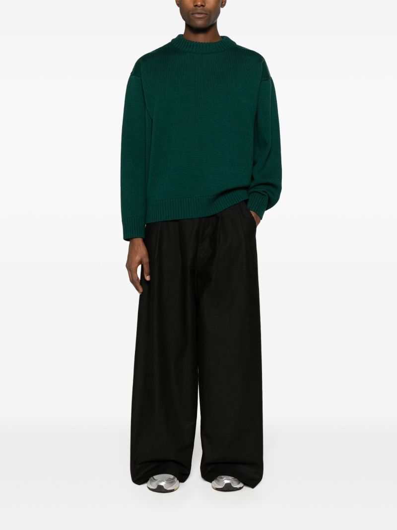 Green Merino Wool Sweater