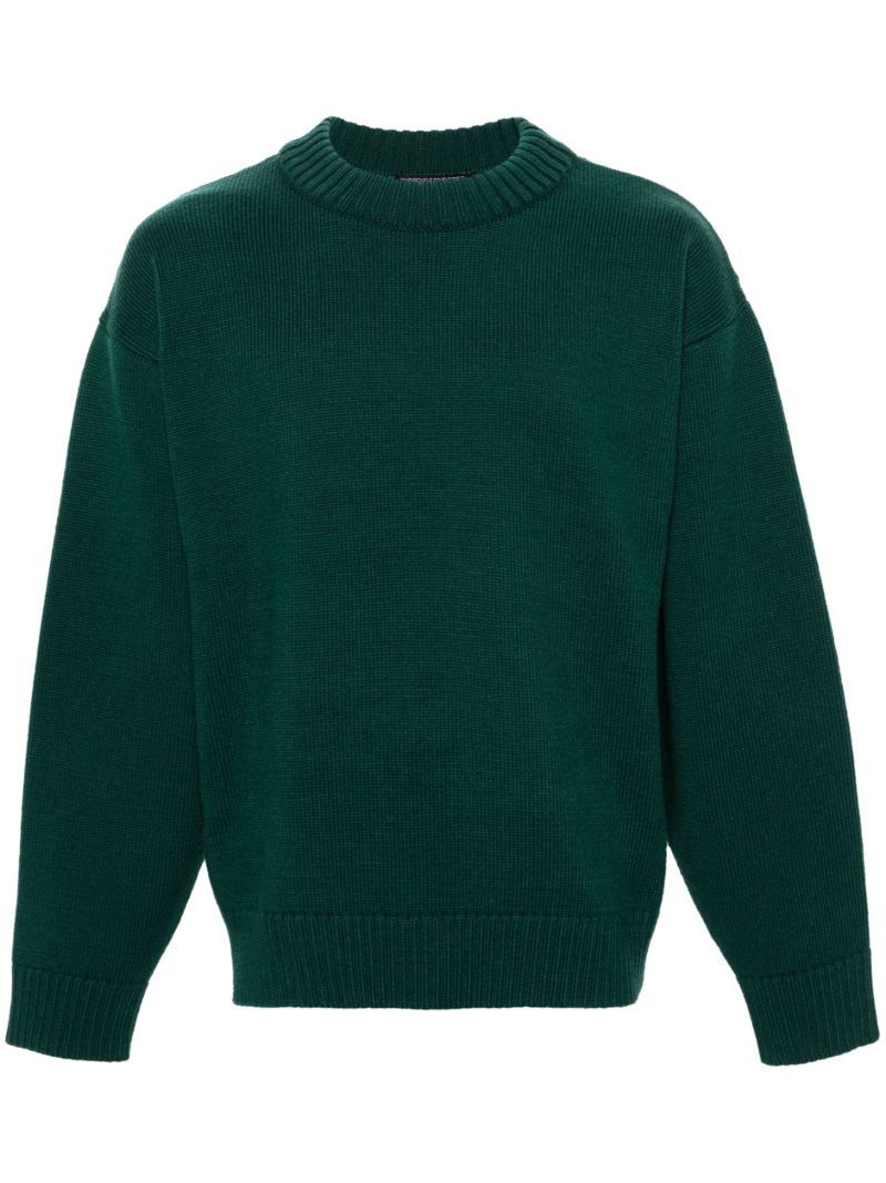 Green Merino Wool Sweater