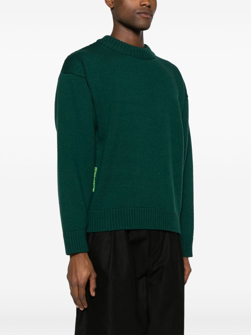 Green Merino Wool Sweater