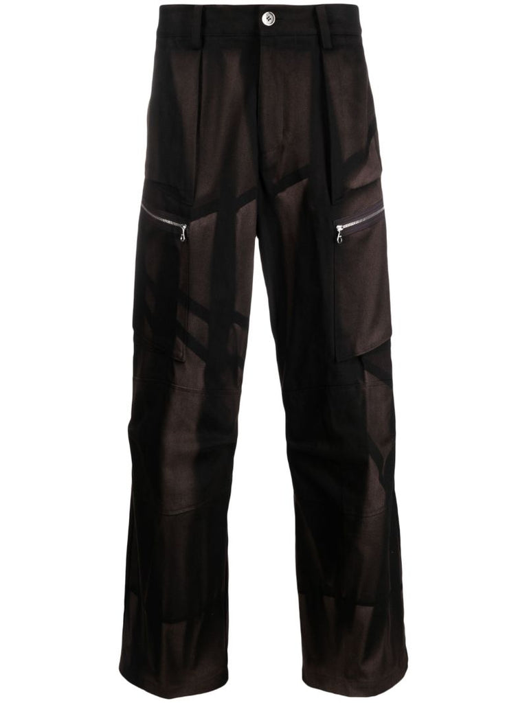 Black Sunbleached Straight-leg Trousers