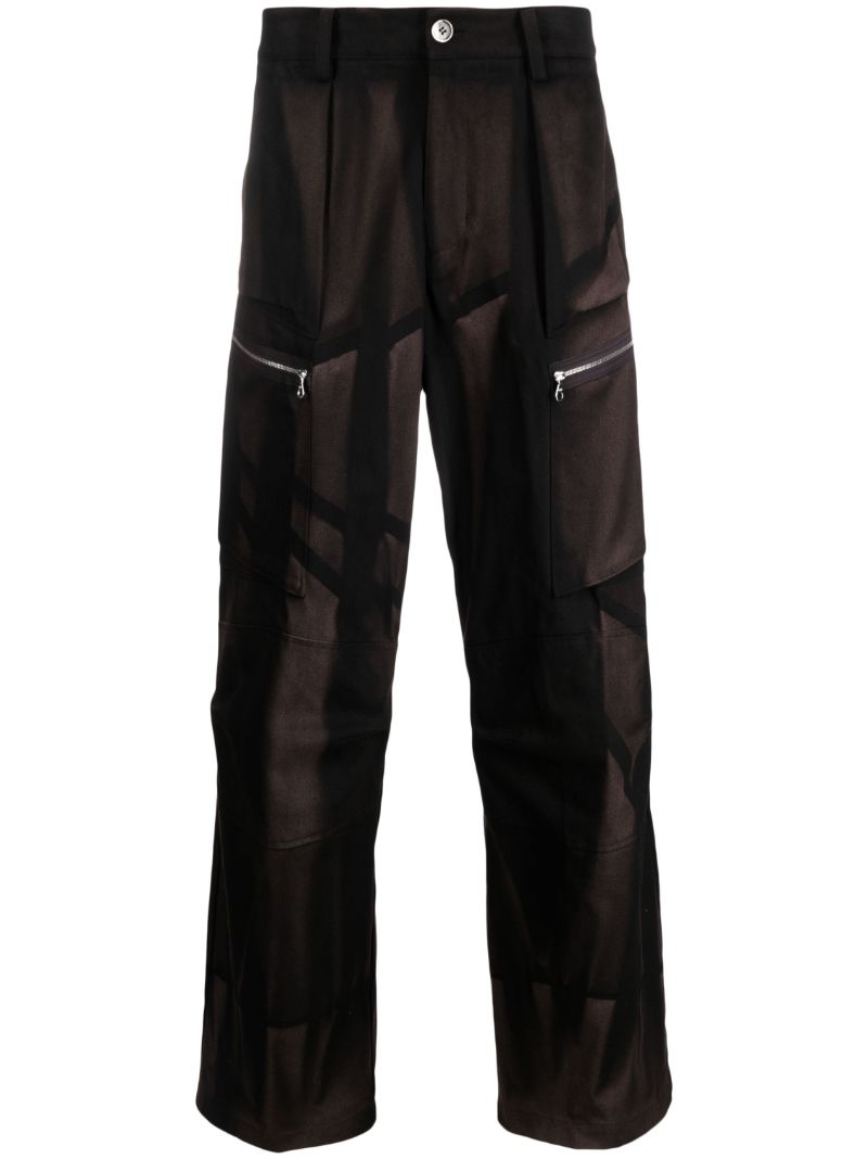 Black Sunbleached Straight-leg Trousers
