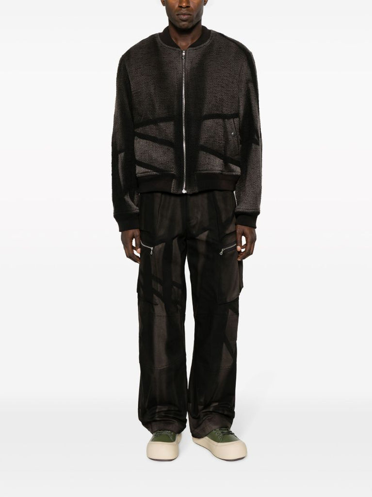 Black Sunbleached Straight-leg Trousers