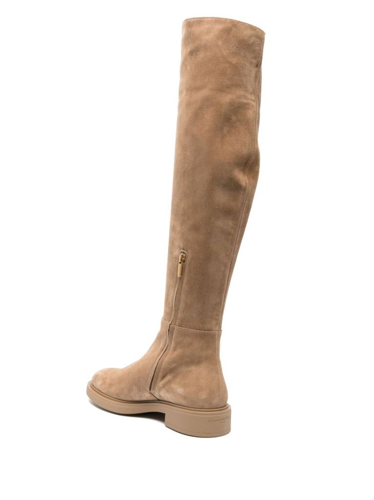 Brown Lexington Over-the-knee Suede Boots