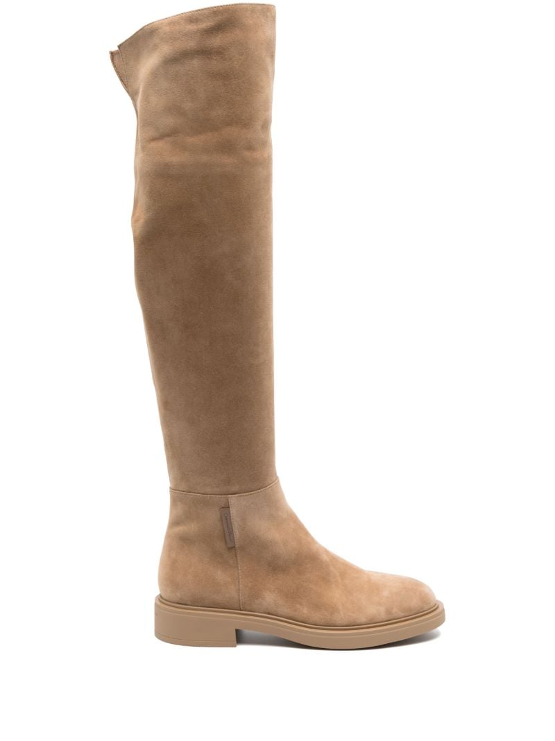 Brown Lexington Over-the-knee Suede Boots