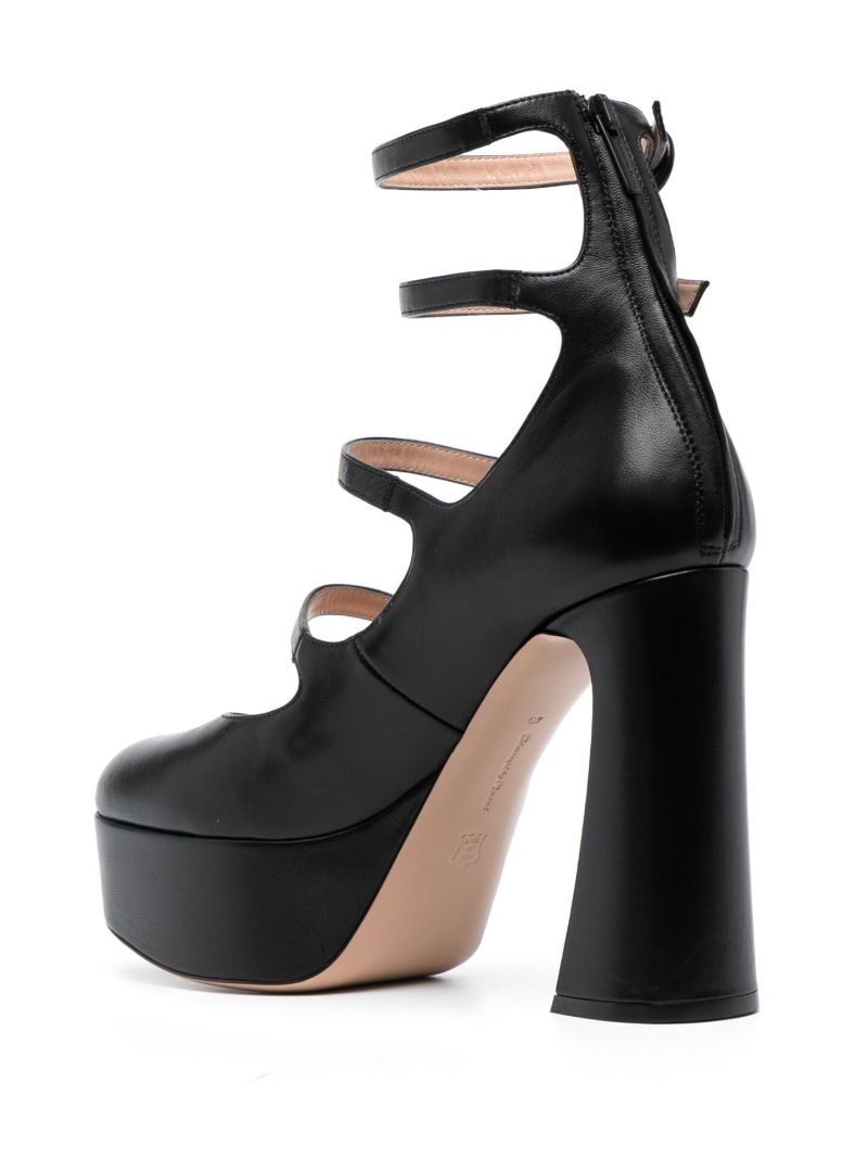 Black 120 Mary Jane Platform Pumps