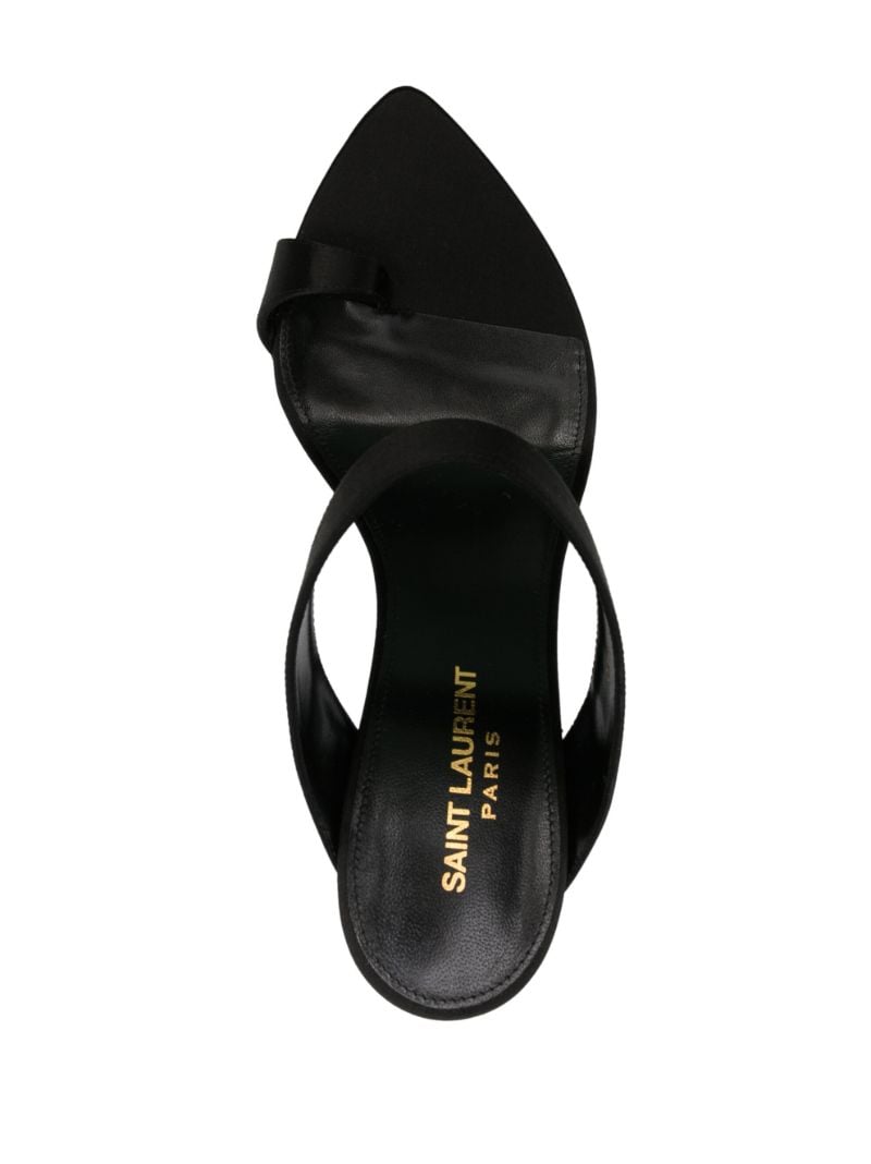Black Martha 110 Satin Sandals