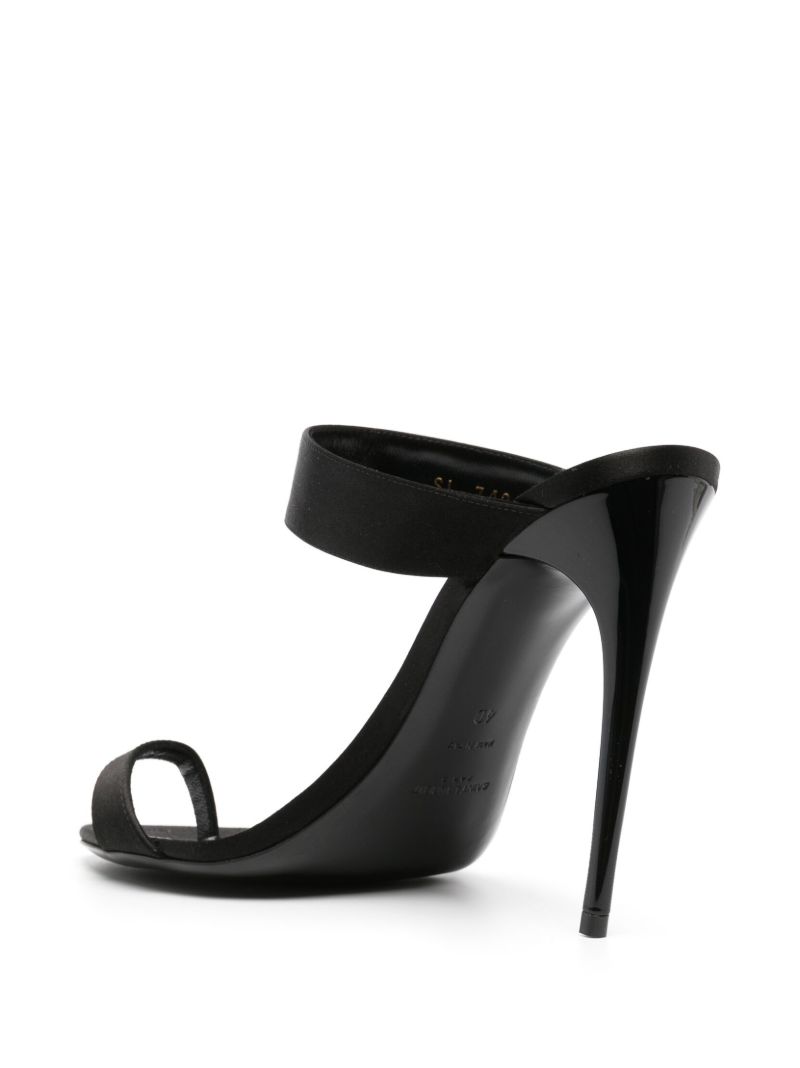 Black Martha 110 Satin Sandals