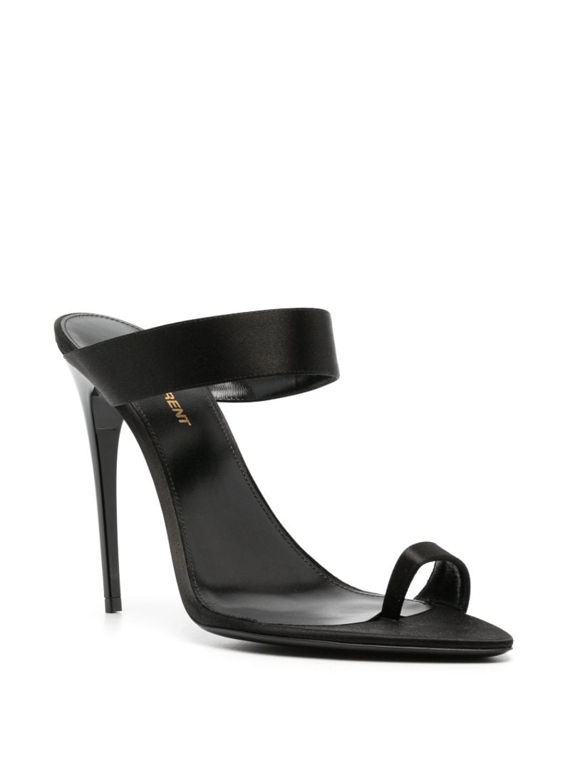 Black Martha 110 Satin Sandals