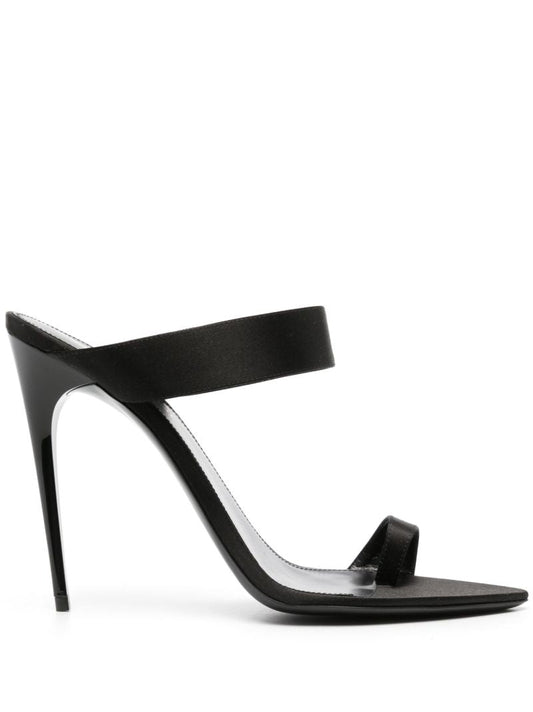 Black Martha 110 Satin Sandals