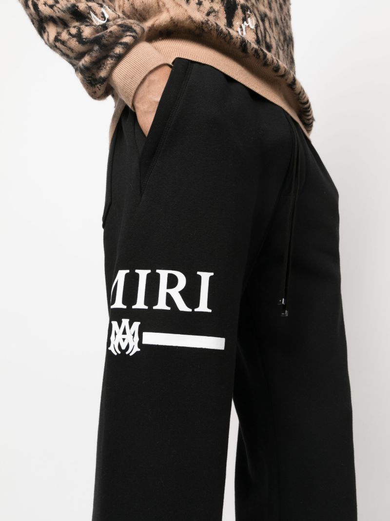 Black Logo-print Cotton Track Pants