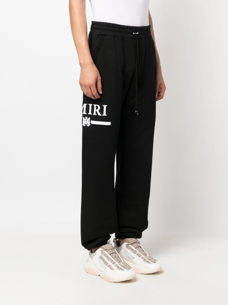 Black Logo-print Cotton Track Pants