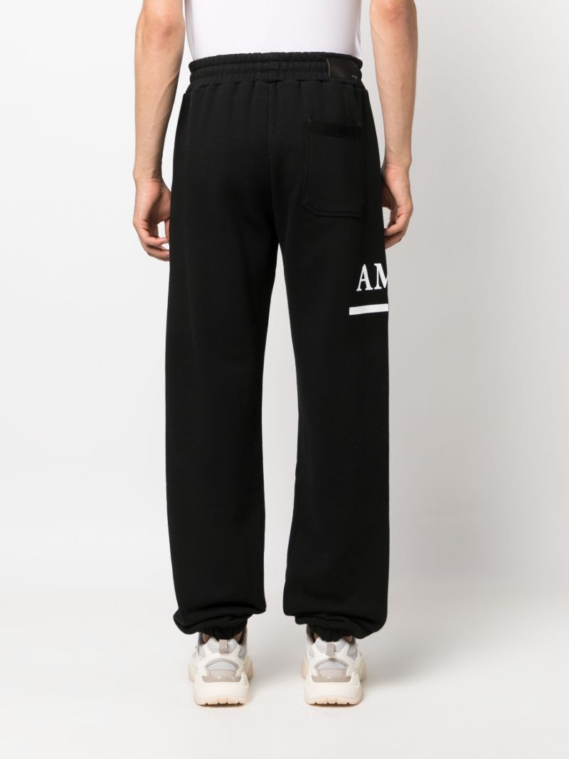 Black Logo-print Cotton Track Pants