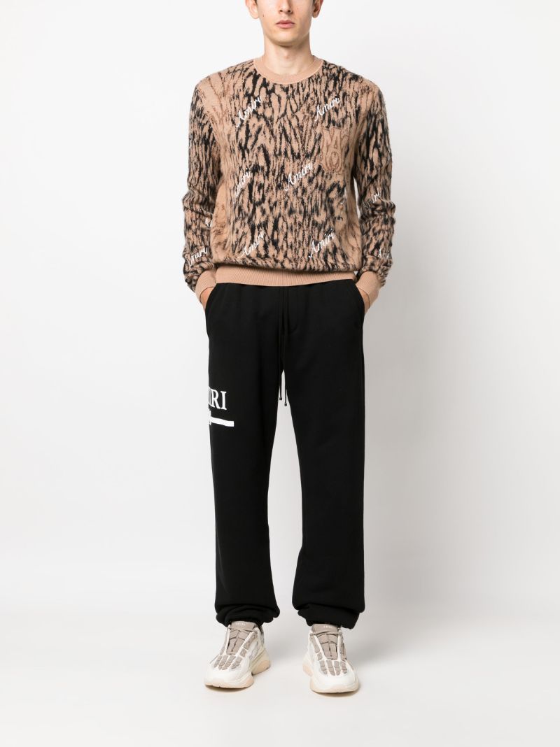 Black Logo-print Cotton Track Pants